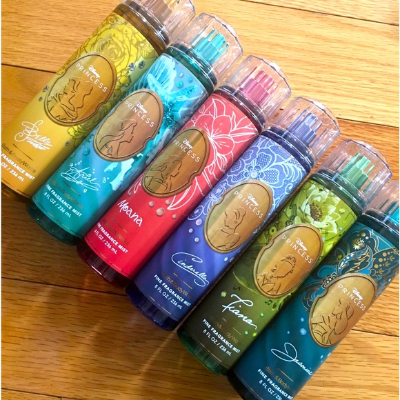 Bath & Body Works Disney Princess Fragrance Mist Collection 6Pieces One of Each